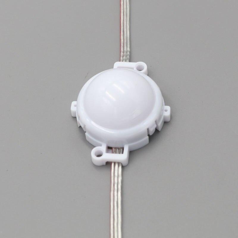 50mm diameter; 24 V; UCS2903; adresseerbare led smart module; 1.68 W; 7 stks 5050 SMD LED RGB LED; RGB full kleur; milky cover