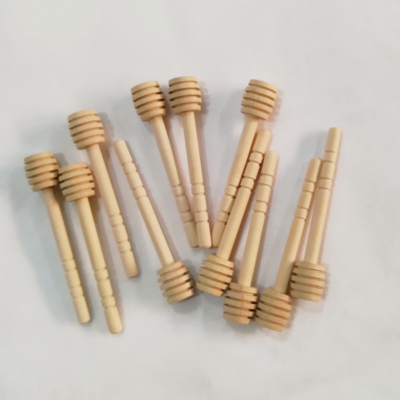 (100 Stuks) 8Cm 10Cm Mini Houten Honing Stick Extractor Voor Honey Pot Houten Honing Dipper Party Supply