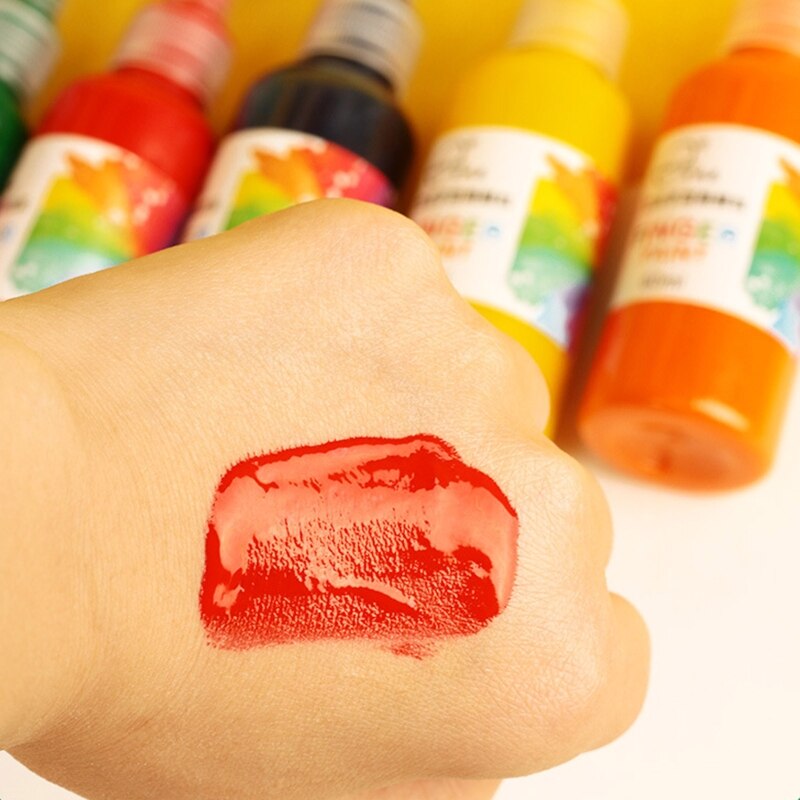 Vinger Verf Voor Peuters Wasbaar Niet Giftig Kids Bad Verf Veilig Art Schilderen Leveringen 12 Kleuren Voor Xmas