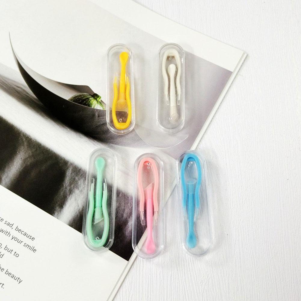 Pinzas de contacto para principiantes, aplicador de lentes de contacto, removedor de juego de contacto, insertador de herramientas B5E6