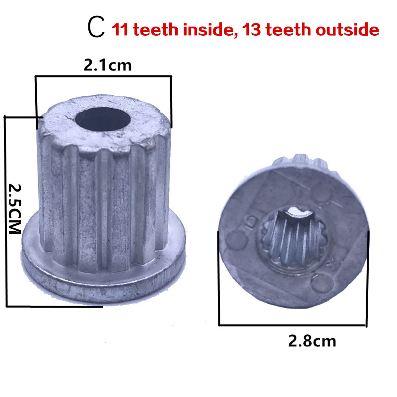 Replacement Impeller Center Gear Screw Bottom Plate Metal Axis For Pulsator Washing Machine Repair Parts: Burgundy