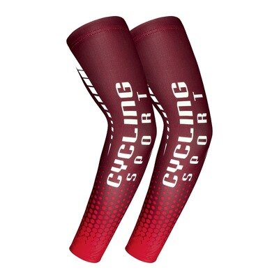 1 paar Sommer Cooling Arm Sleeves Abdeckung Sun UV Schutz Compression Radfahren Sleeves Für Basketball Laufen Volleyball Armbinden: Rot / XL