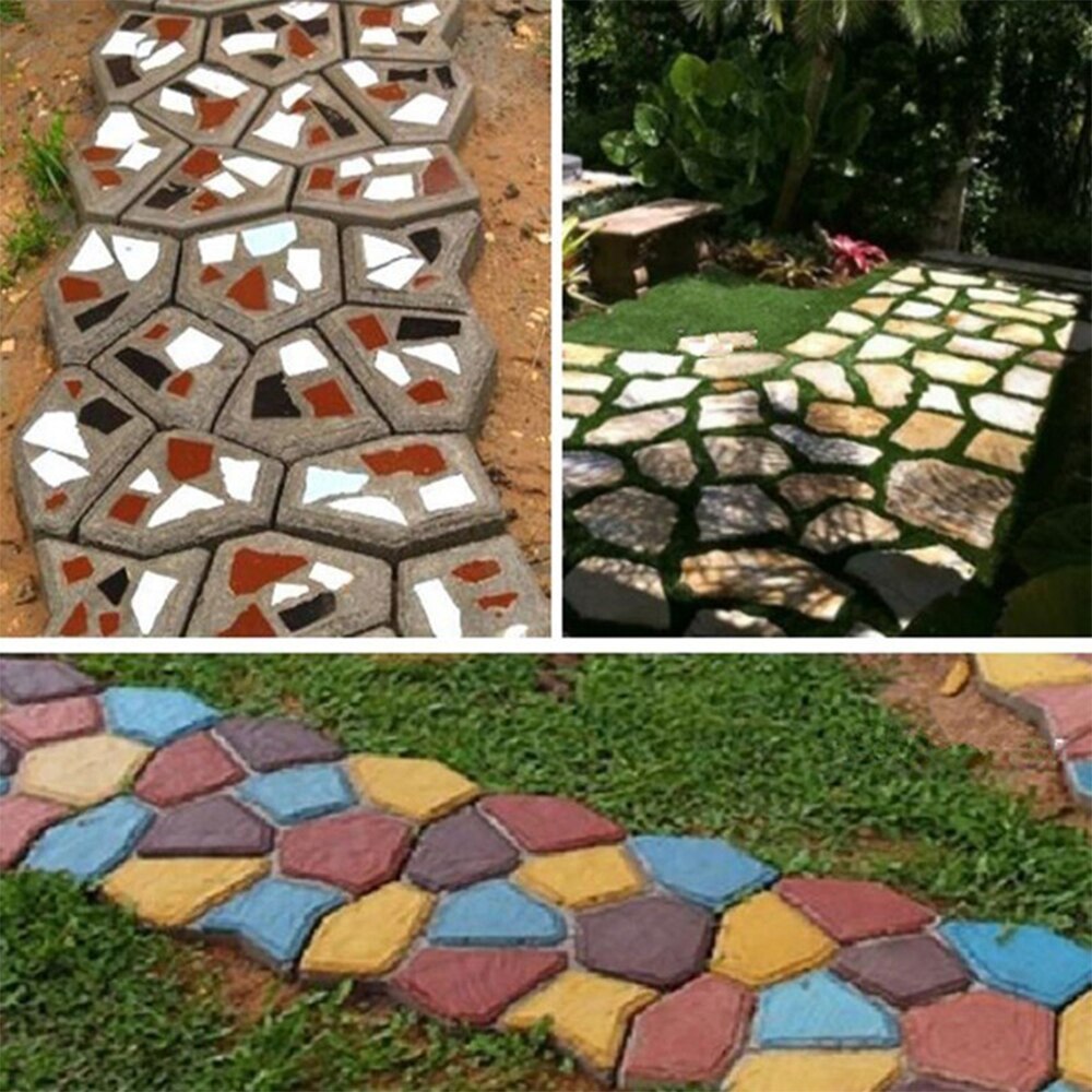 Herbruikbare Stone Mold Path Bestrating Tuin Beton Oprit Bestrating Diy Path Maker Road Mold Tuin Decoratie