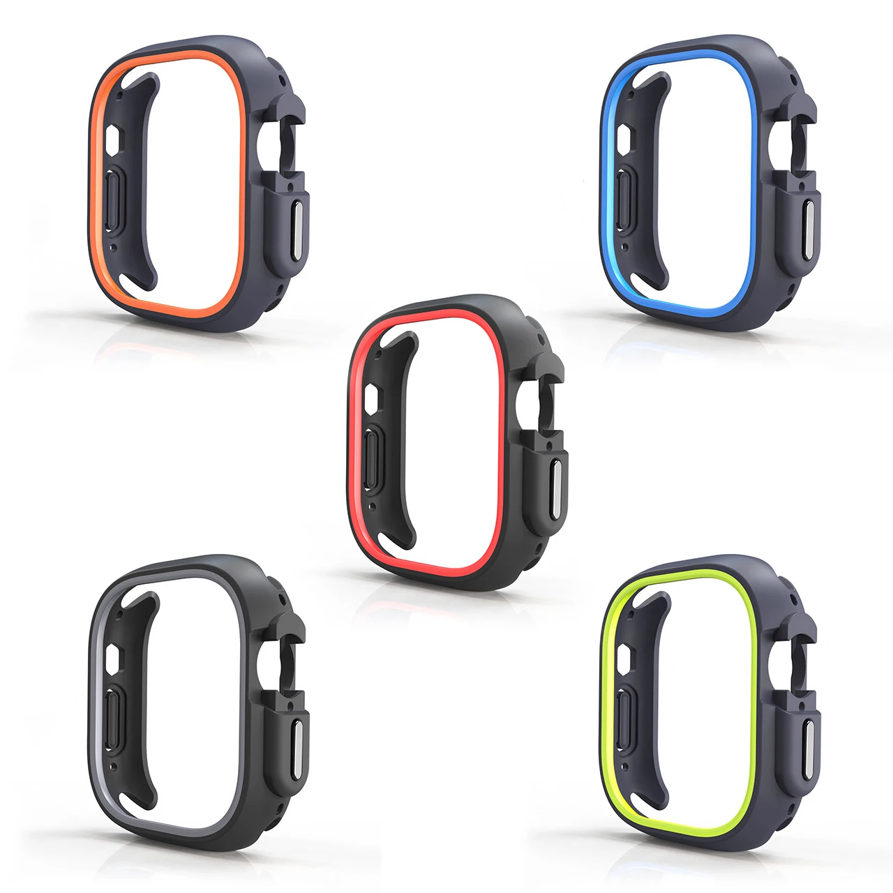 Pour Apple Watch Ultra 2 49mm 44mm 45mm 41mm étui de protection en Silicone coque de protection pour iWatch série 9 8 7 6 se 5 4