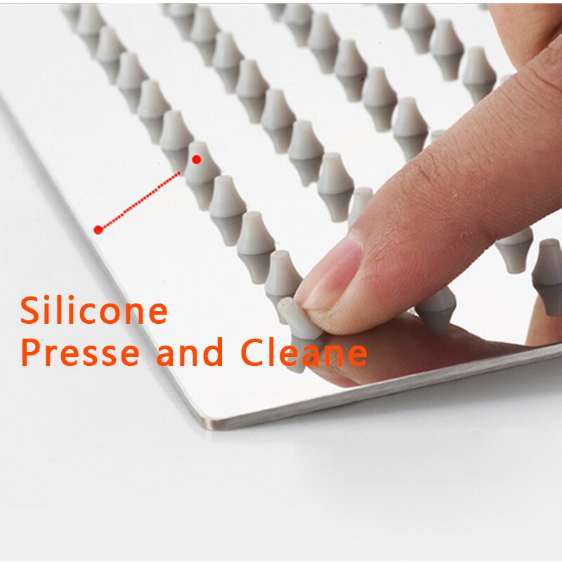 Round & Square 304 Stainless Steel Showerhead Rainfall Rain Shower Head Chrome high pressure bath faucet dusche ducha rainshower