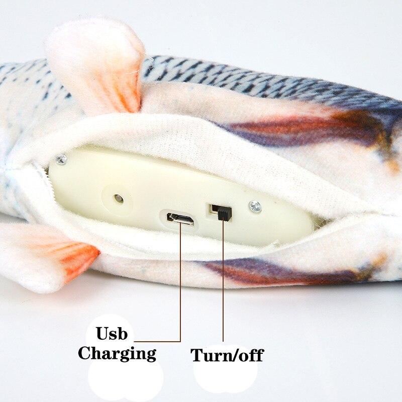 Katzen Spielzeug USB Lade Simulation Fisch Spielzeug Interaktive Elektronische Fisch Form Spielzeug Für Katze Elektrische Spielen Liefert Pet liefert