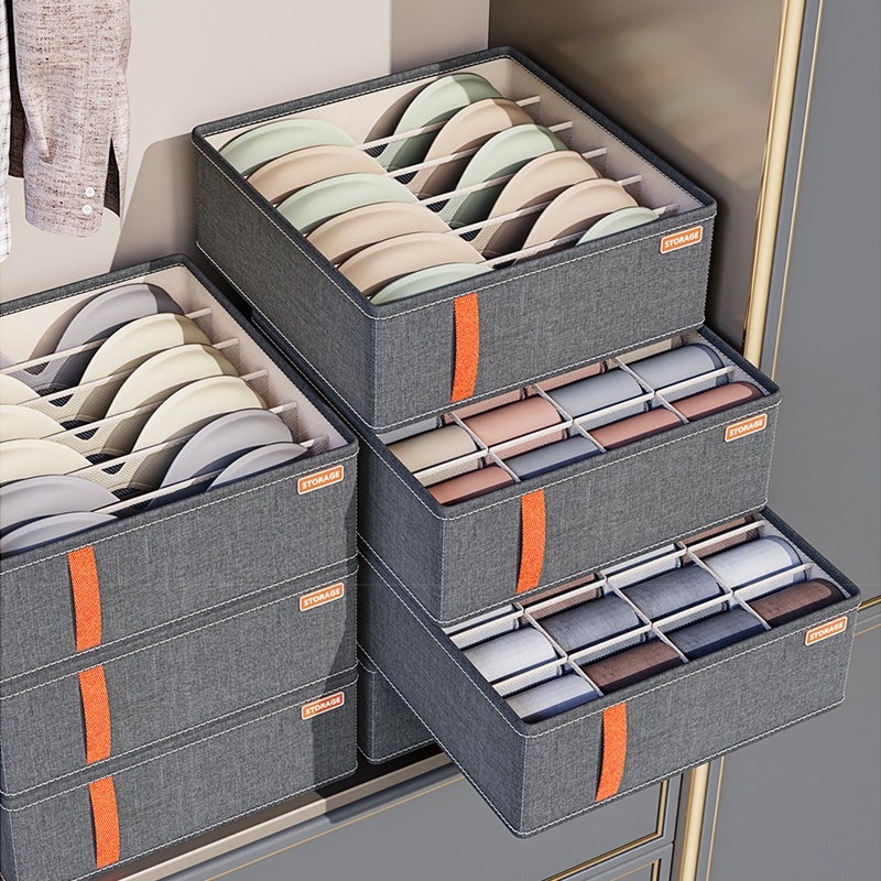 Organizadores de gaveta empilháveis Armário de roupas íntimas Meias Sutiã Saco de armazenamento de roupas Caixas de armazenamento de roupas Guarda-roupa Calças Organizador de roupas