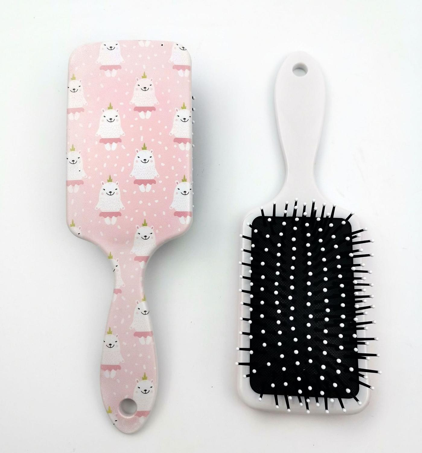 Cartoon printing comb bird cat cartoon hairdressing comb cute plastic comb ice cream air cushion comb: 14