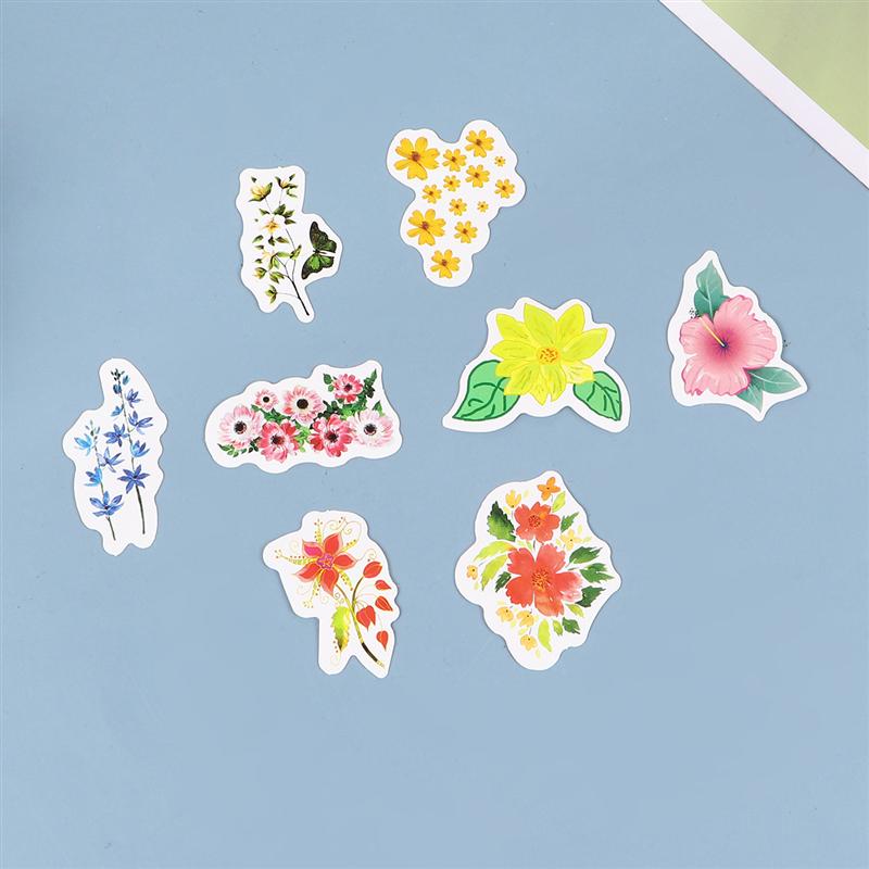 10 Set/420Pcs Flower Sticker PVC Stickers Notebook Decals Draw Bar Box Stickers Stationery Stickers DIY Stickers