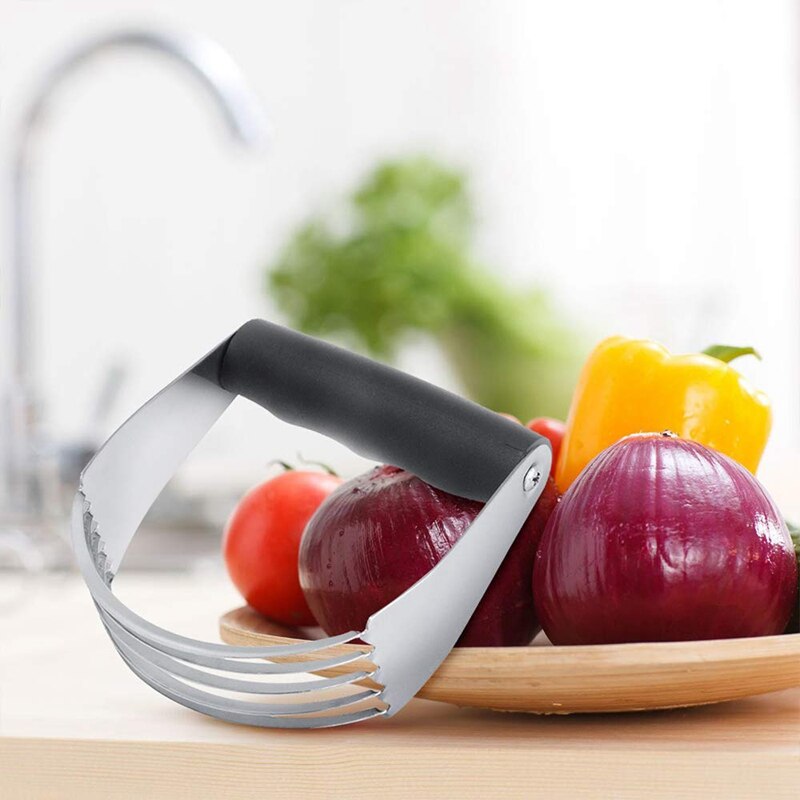 Dough Blender Stainless Steel Pastry Cutter Set, Pastry Blender+Dough Scraper + Pastry Brush, Dough Cutter/Blende