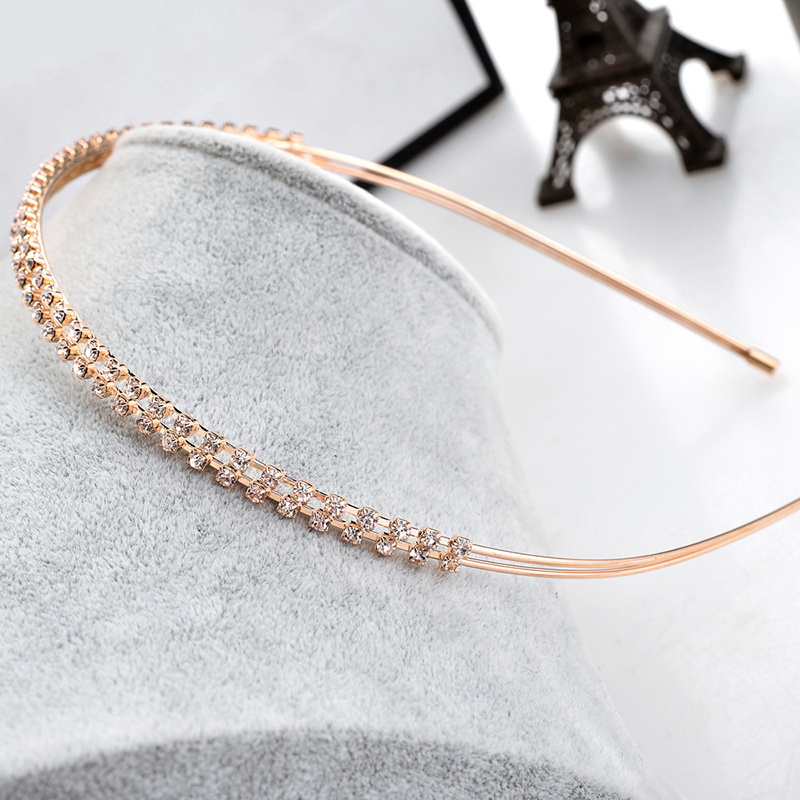Hairband for Women Crystal Rhinestone Headband Gold Silver Color Headpiece Lady Girls Headdress Hair Accessories