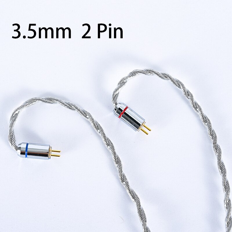 4 rdzenie grafenu ze stopu srebra galwanicznie drut MMCX 0.78mm 2 Pin wymiana słuchawki kabel Audio kabel do aktualizacji: 3.5mm  0.78 2 Pin