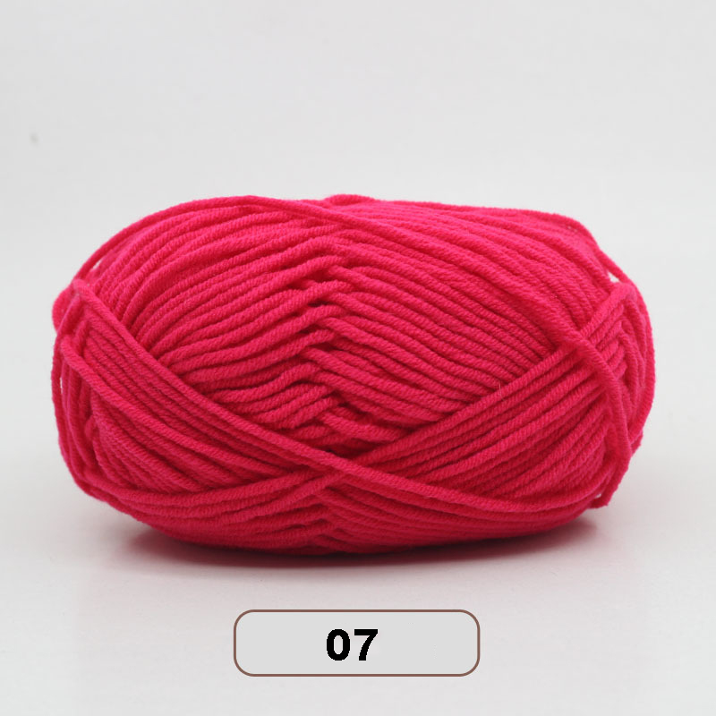 5 Stks/set Melk Katoen Breien Garen Super Zachte Gehaakte Threads Baby Wol Hand-Gebreide Lijnen Voor Geweven Trui Diy ambachten Draad: 5pcs 7