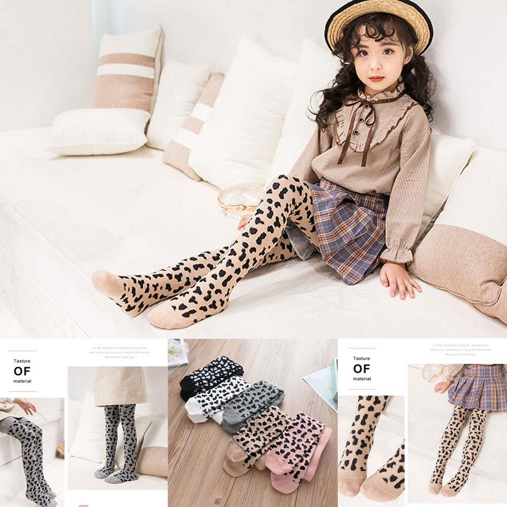 Pantimedias de leopardo para niñas y bebés de de