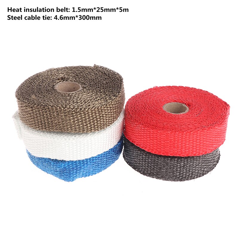 5M Roll Glass Heat Shield Exhaust Duct Heat Insulation Belt