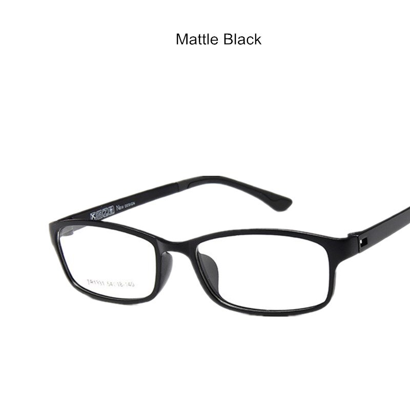 Small Square Frame Eyeglasses Anti-blue Light Women Computer Myopia Eye Glasses Optics Plastic Glasses: Mattle Black