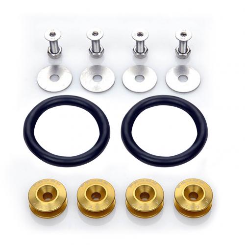 Kit de sujetadores M6 JDM tornillos pasadores hexagonales modificados para coche arandela parachoques motor tornillos cóncavos estilo de coche: Golden