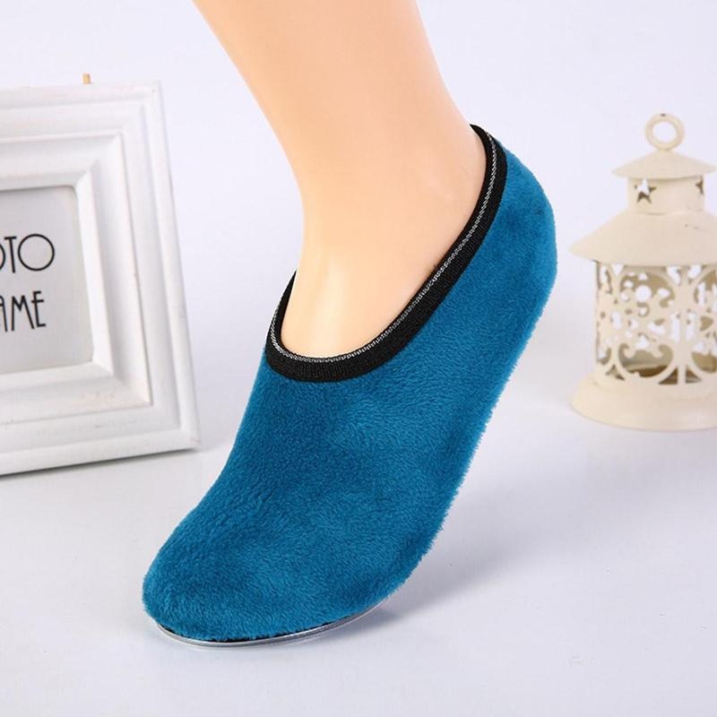 Más calcetines gruesos de terciopelo para el suelo Otoño e Invierno Calcetines antideslizantes de algodón cálido para niños y niñas fundas de zapatos para bebés adultos
