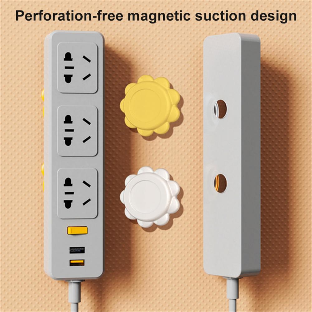 Useful Magnet Power Strip Hook Universal Tidy Keeping Magnet Power Strip Hanger Magnet Power Strip Rack 1 Set