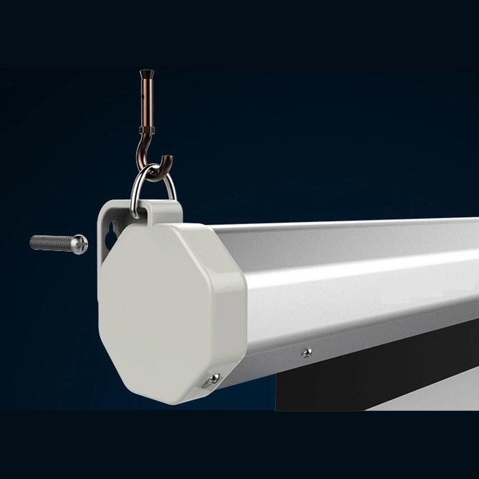 120‘’ Matte White Outdoor Retractable Self Locking Projector Screen