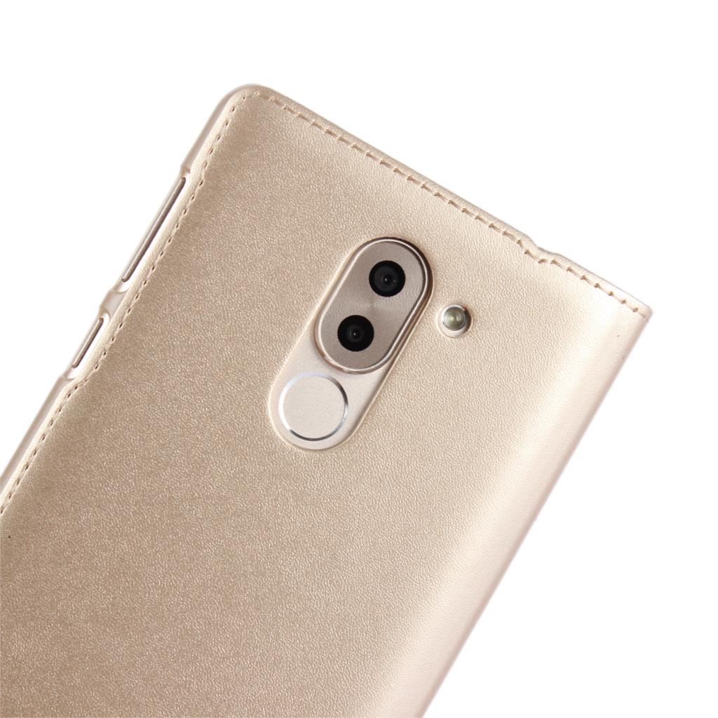 Ultra-ince iş koruyucu kapak kılıf telefon kılıfı pencere tipi için flip case pu deri kılıf Huawei Onur 6X /GR5 2017 RK9700