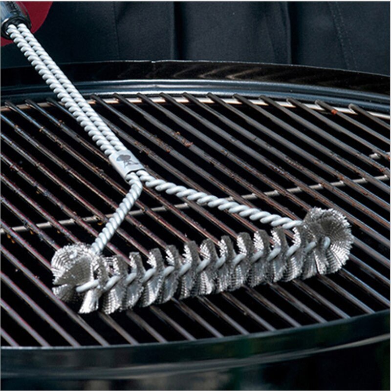 Bbq tillbehör bbq grill grill rengöring borste rostfritt stål matlagningsredskap grillprylar borstar baktillbehör