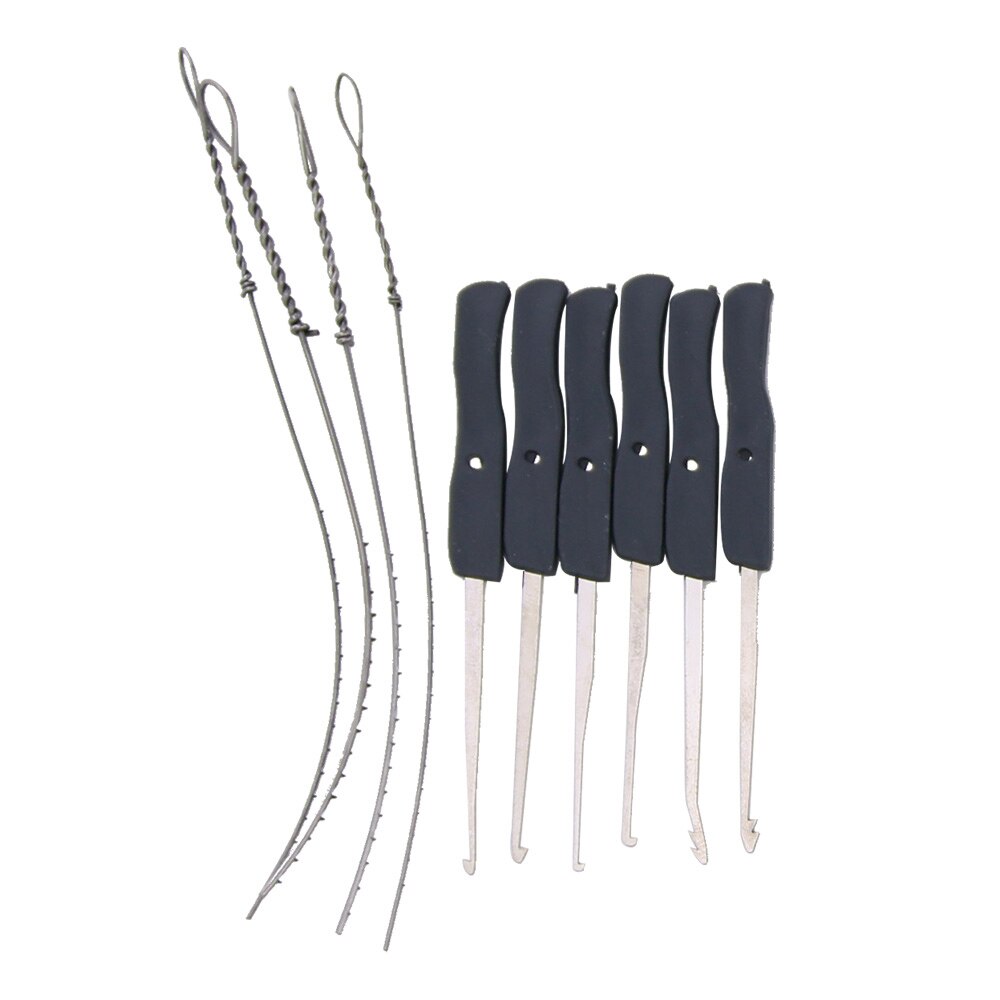10pc/Set Stainless Steel Lock Pick Set Locksmith Tool Lock Pin Broken Key Extractor Key Remove Hooks Lock Locksmith Tool