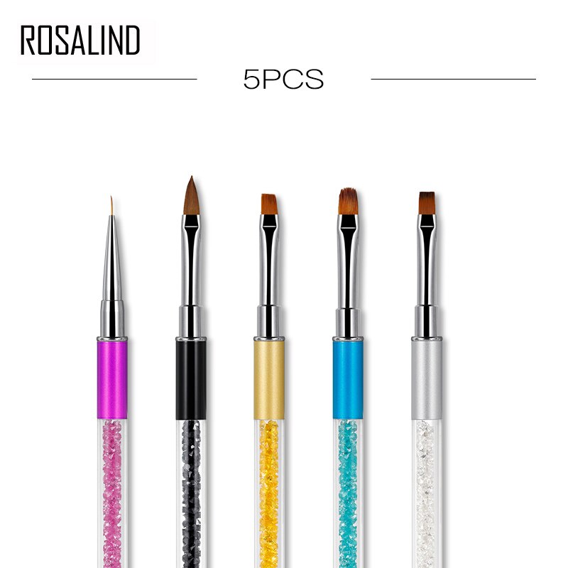 Rosalind neglebørste 20 stk/sæt neglebørster sæt prikker maling tegning neglekunst værktøj polish pensel pen negle manicure