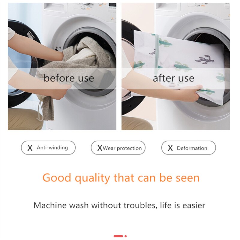 Underwear laundry bag printing care and washing bag fine mesh laundry bag large mesh thickening