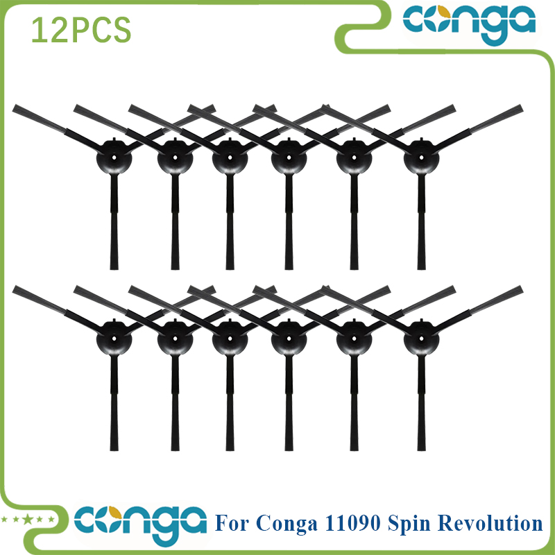 Fit For Cecotec Conga 11090 Spin Revolution Robot Vacuum Parts Roller Side Brush Hepa Filter Mop Cloth Rag Dust Bag accesorios: Orange