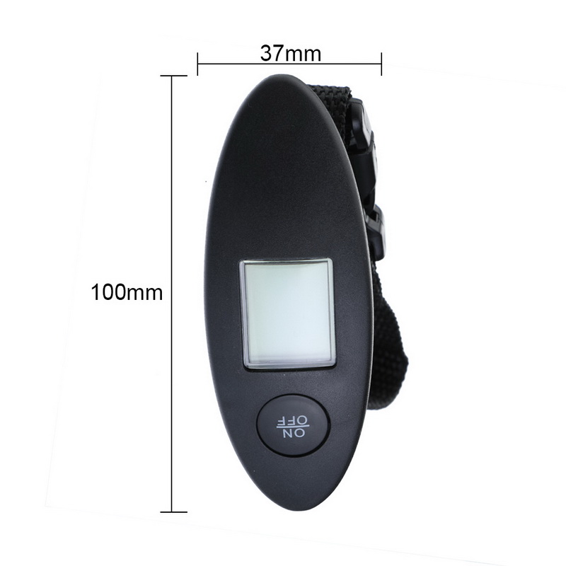 Bagage Weegschaal, 50 Kg/10G Lcd Digitale Handheld Draagbare Handheld Kranen Elektronische Capaciteit Opknoping Haak Voor Vliegtuig Reizen Bagage Wegen Home Winkelen Vissen