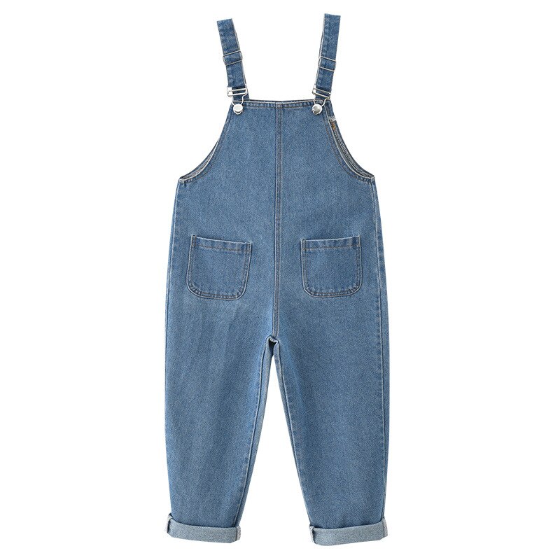 YourSeason 2020 Primavera Estate Brevi Bambini Tute e Salopette Denim Pantaloni Del Bambino di Modo Delle Ragazze Tute e Tute da Palestra Allentato del Cotone Delle Ragazze Pantaloni Della Bretella: 4