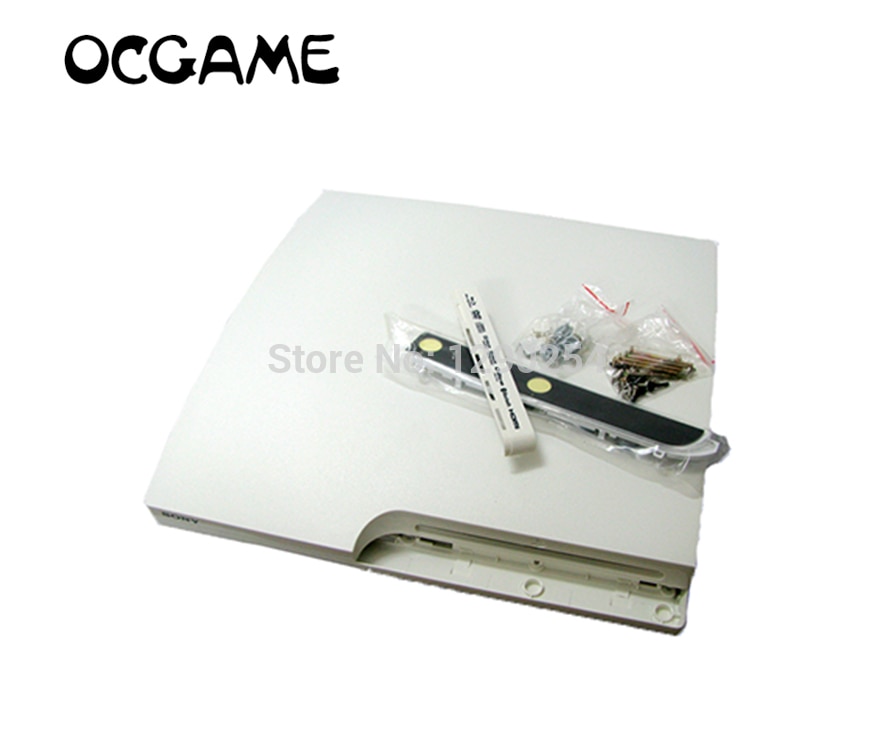 Voor playstation 3 PS3 Slanke Witte Volledige Behuizing Shell Case voor PS3 Slanke OCGAME