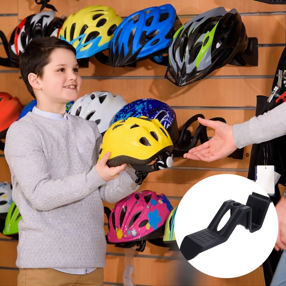 Bike Motorbike Hat Helmet Display Stand Rack Wall Mount Hanger Holder Hook: Default Title