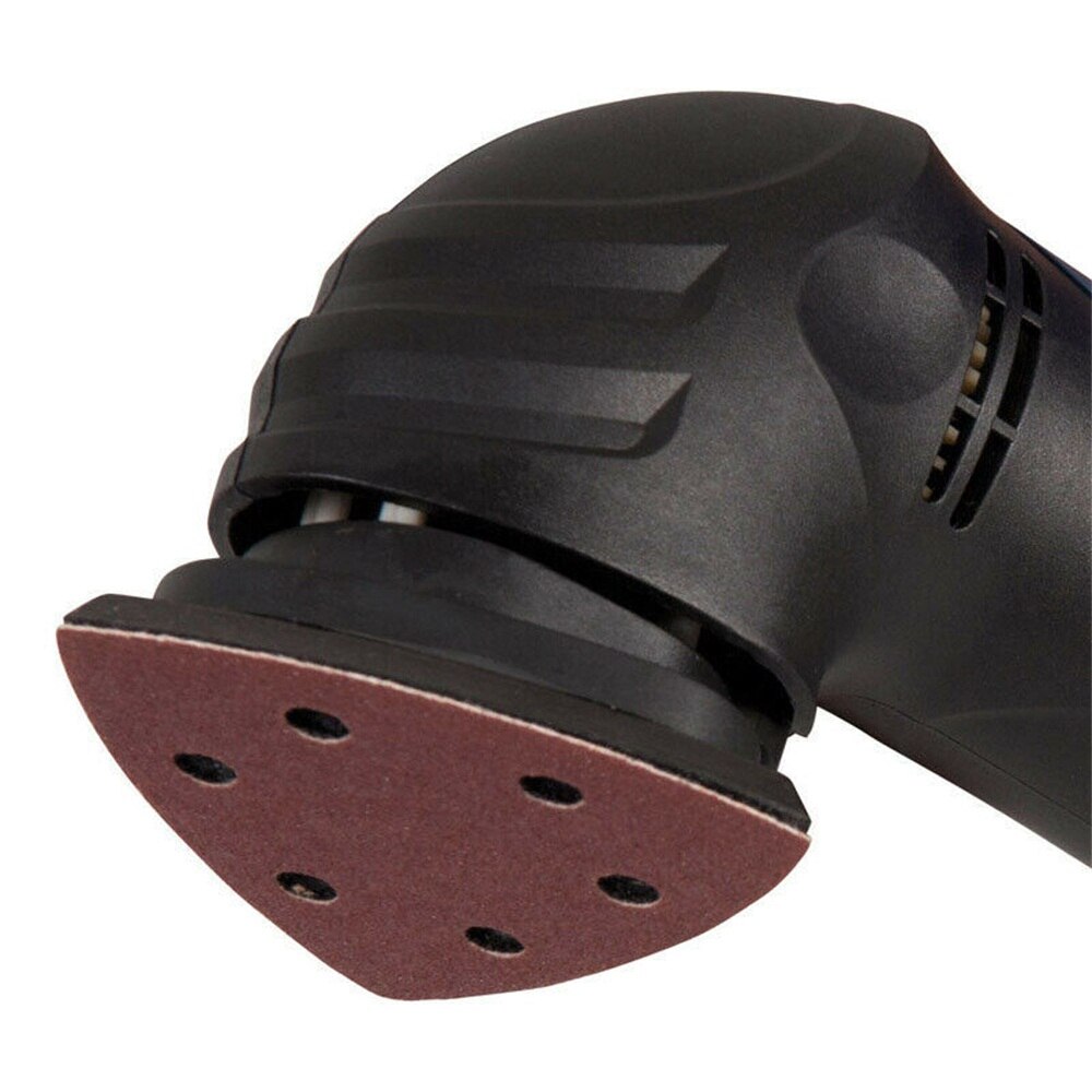 10pcs 90mm Detail Palm Sanding Sheets Mouse Pads 6 Hole Triangle Disc Sandpaper 40-2000Grit for Bosch Sander Hook and Loop