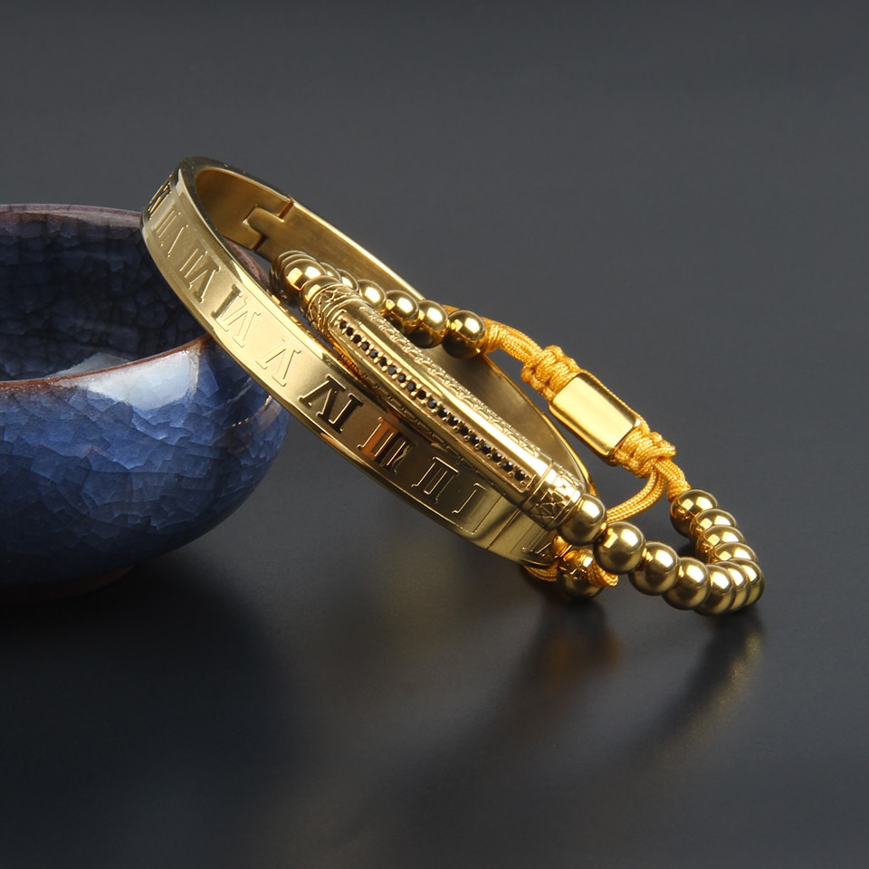 Ailatu nouvelle barre de Tube de luxe définit Bracelet en acier inoxydable matériel bijoux bracelets pour hommes de supérieure