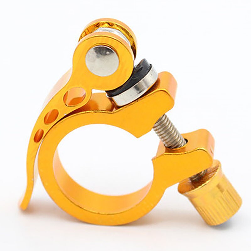 31.8mm mtb cykel sadel sadel klämma passar för 30.4/30.8/30.9/31.6mm yttre diameter sadelstolpe cykel delar tillbehör: Guld-