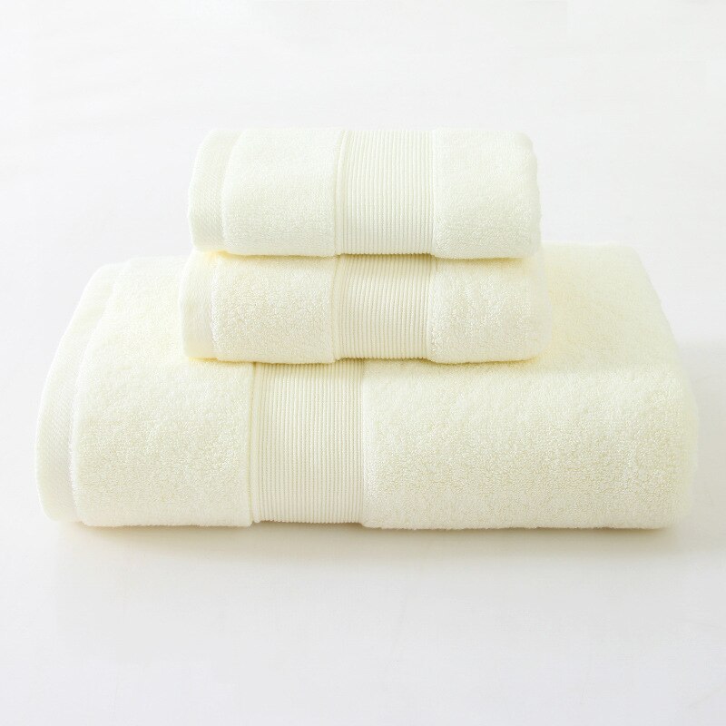 Streep Katoenen Handdoek Badhanddoek Van Drie Sets Effen Kleur Dikker Badkamer Handdoeken Set Grote Dikke Handdoeken Set Thuis Hotel: 02