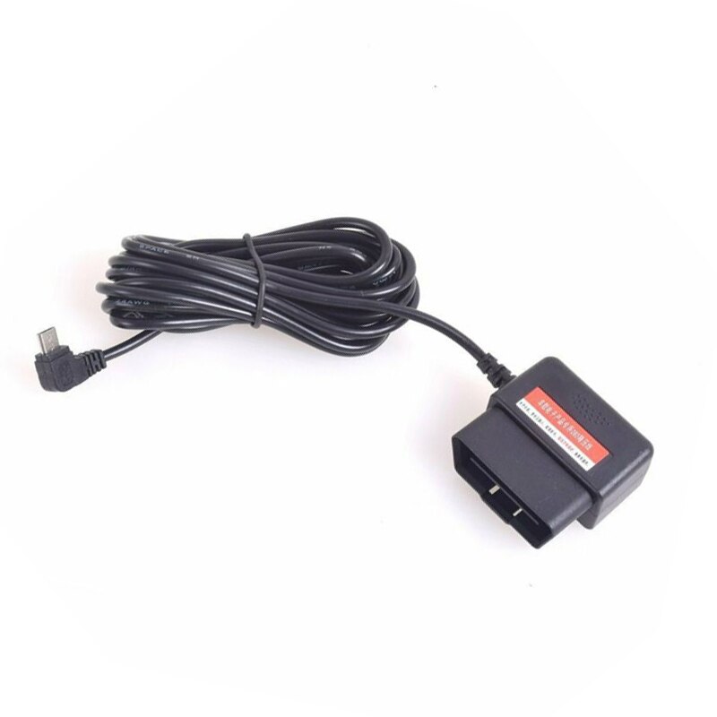 1pc Adapter Cable Connector Converter OBD2 Micro USB Charger Power 12-24V Male Practical