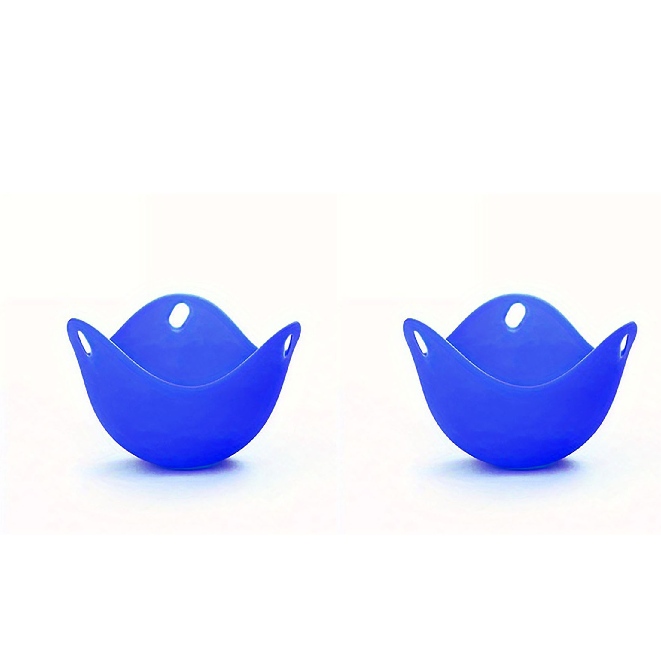 Silikon-Eierstroper-Becher, Eierkocher-Formbecher für Mikrowelle, Luftfritteuse, Herde, Eier, Kochen: Blau