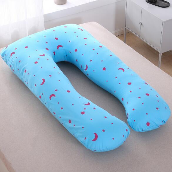 Mamma gravid sovestøttepute barsel multifunksjon u form pute avlastningspute myk 60*110cm yyf 004: Yyf 004q