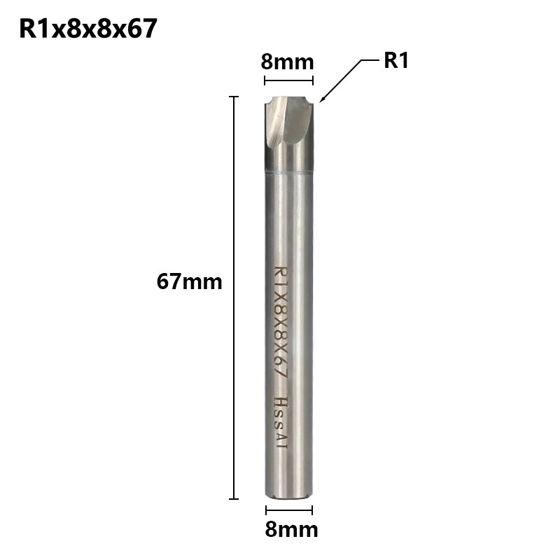 XCAN – fraise à fraiser CNC, R1.0-R12 HSS, fraiseuse à rayon, mèche de routeur: R1.0