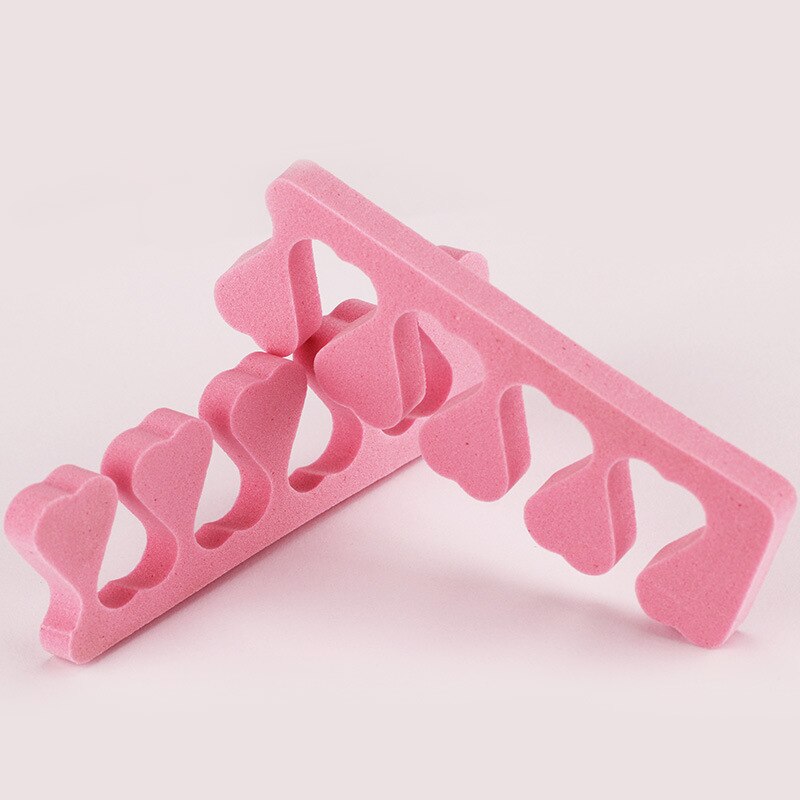 100 pcs Soft Plastic Finger Toe Separator Tool Nail Art Pedicure Manicure