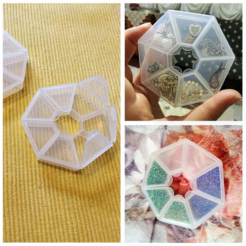 Caja portatil para guardar clips, 1 unidad, 7 Cajas de almacenamiento, caja organizadora de escritorio