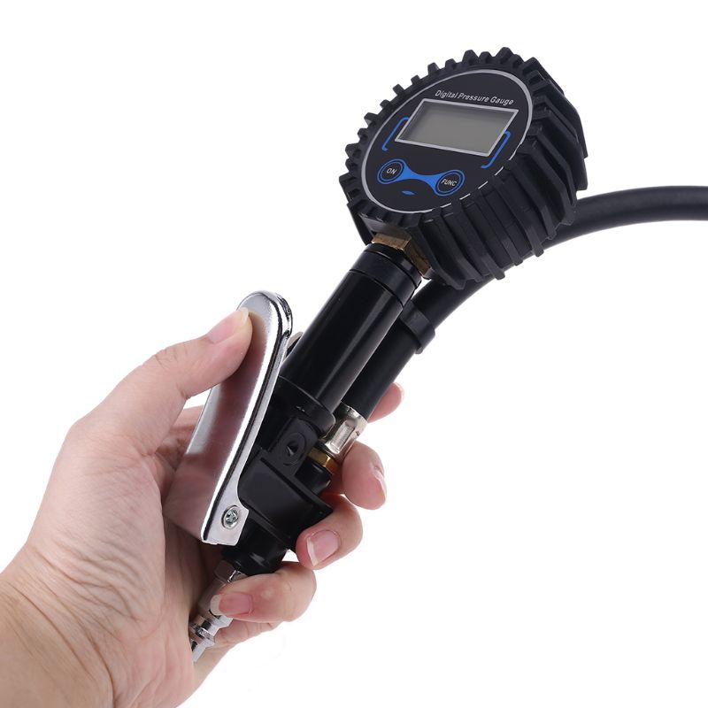 Renkaan täyttöpainemittarin ilmakompressorin lisävarusteet kaksoispäällä 1/4 " npt auton kuorma-auton linja-autolle