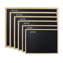 60x45 cm(24"x 18") Wooden Frame Chalkboard Wall Mounted Blackboard Signboard Kitchen Board