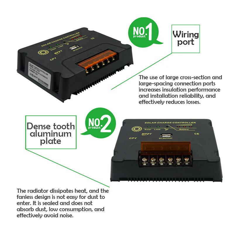 Mppt 10A Zonne-energie Opgeladen En Ontladen Controller Module Fotovoltaïsche Controller 12/24V Universele