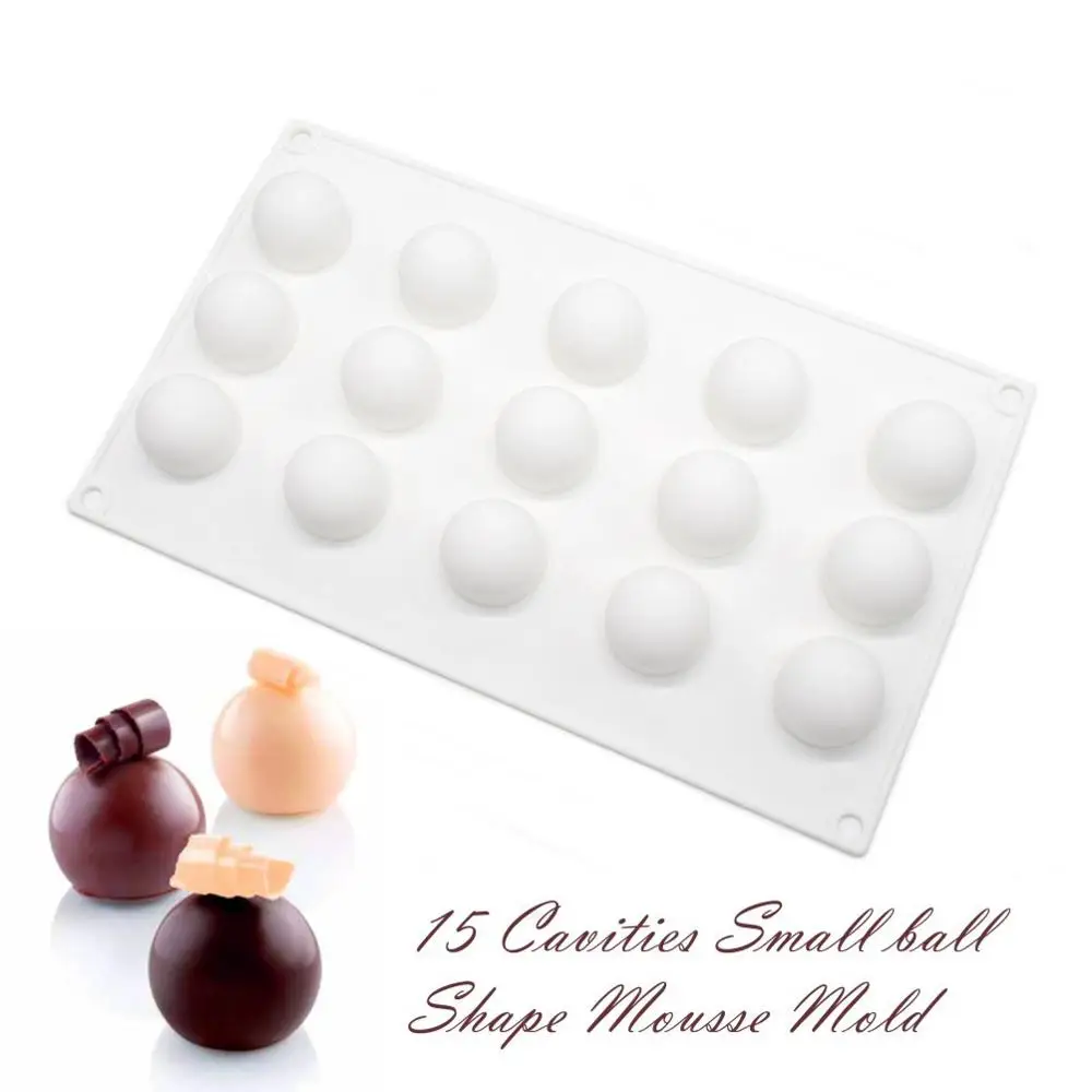 Siliconen chocoladevorm Silicon Ball Cakevormen 3D Halve bol Snoep Truffel Bakplaat 1 stuk