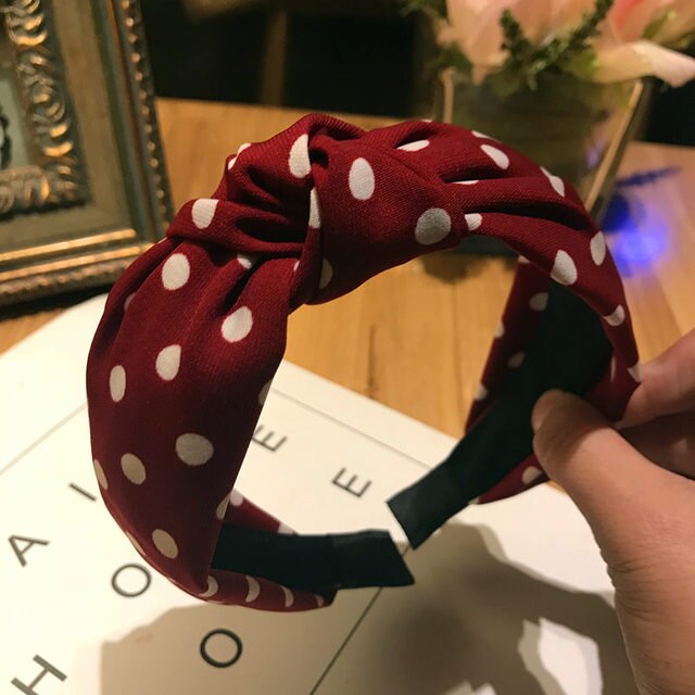 Kinder Nette Farben Gedruckt Plaid Streifen Haar Hoop Hair Mädchen Schöne Dot Bogen Kaninchen Ohren Stirnbänder Kinder Haar Zubehör: 33