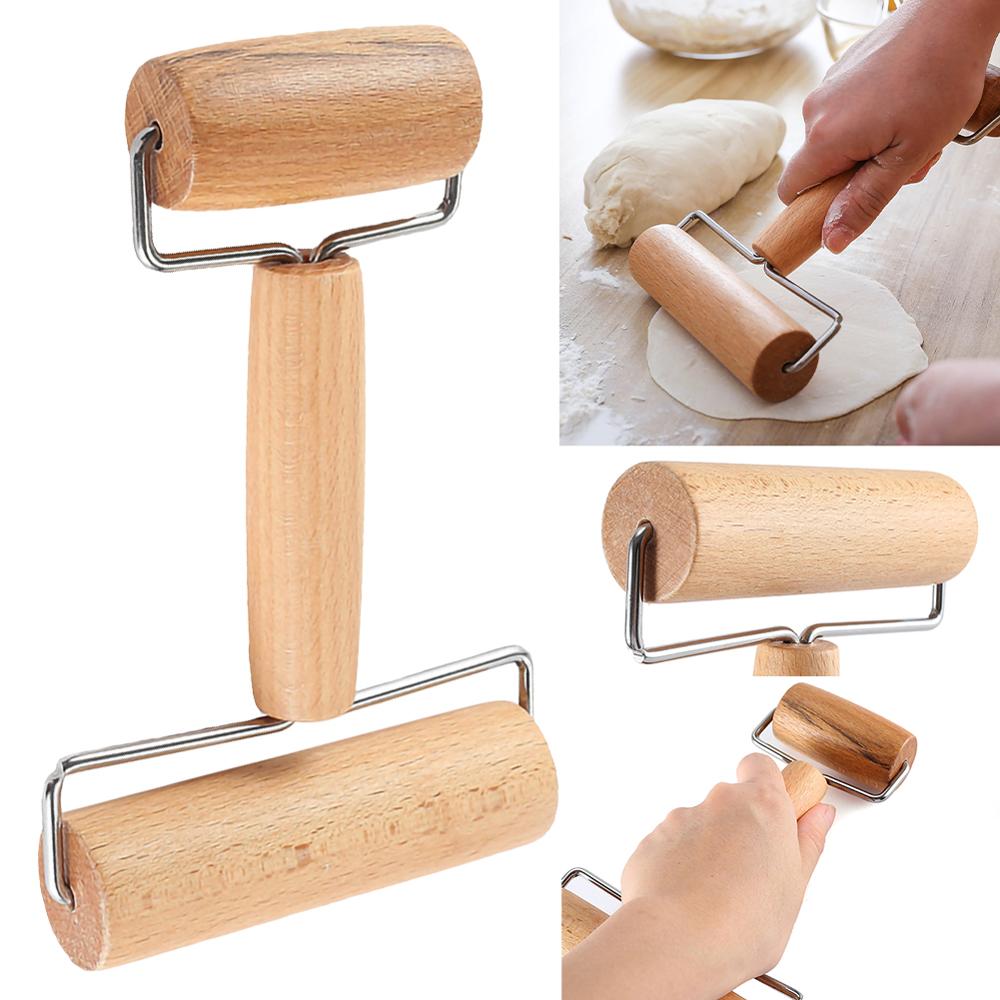 Houten Deegroller, Hand Deeg Roller Voor Gebak, Chapati, Pasta, Bakkerij, Pizza. Keuken Tool Dubbele Hoofd Rolling Pin